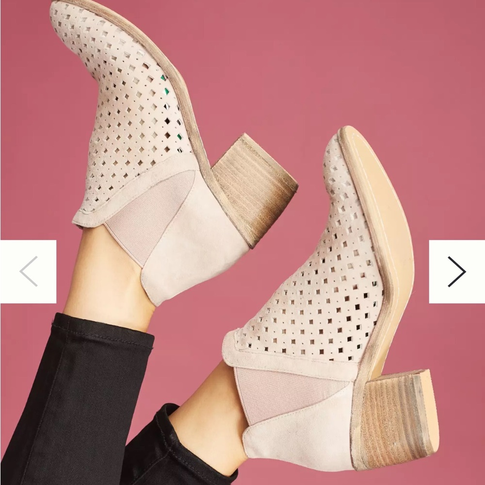 Anthropologie / Silent D Omirna Perforated Chelsea Booties